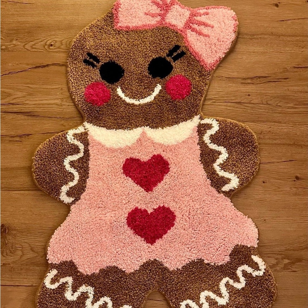 Gingerbread Girl Shaped Rug